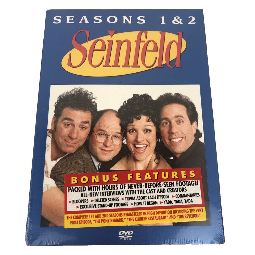 Seinfeld Seasons 1 and 2 DVD‎ Box Set Sony Pictures TV Comedy Series NEW